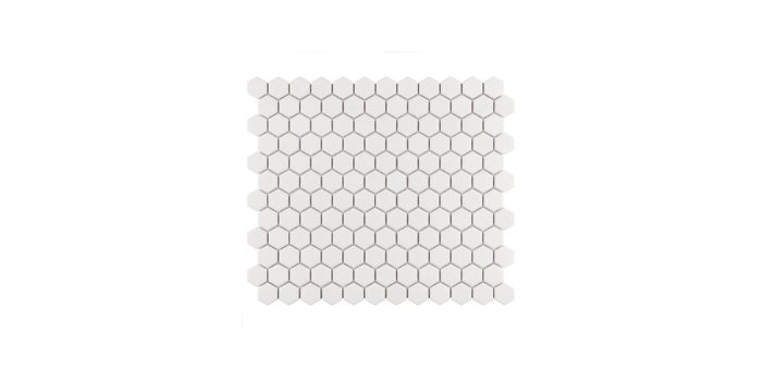 Gotham 1" Hex White