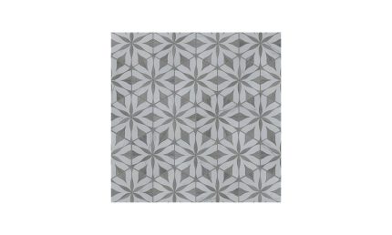 Llama Hex Flower Loire Silver Smoke