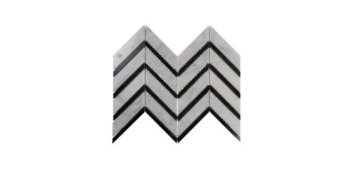 Chevron Carrara Black