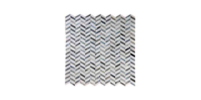 Chevron Mini Carrara Alaskan Blue