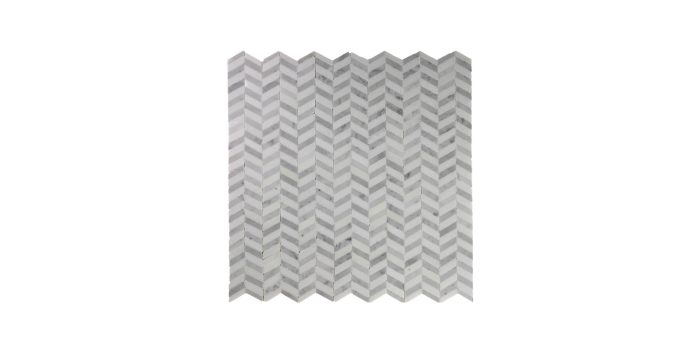 Chevron Mini Thassos Carrara