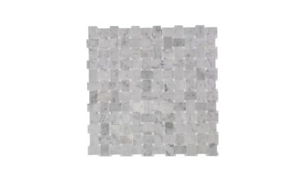 Micro Basketweave Carrara Thassos