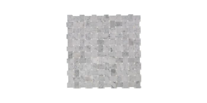 Micro Basketweave Carrara Thassos