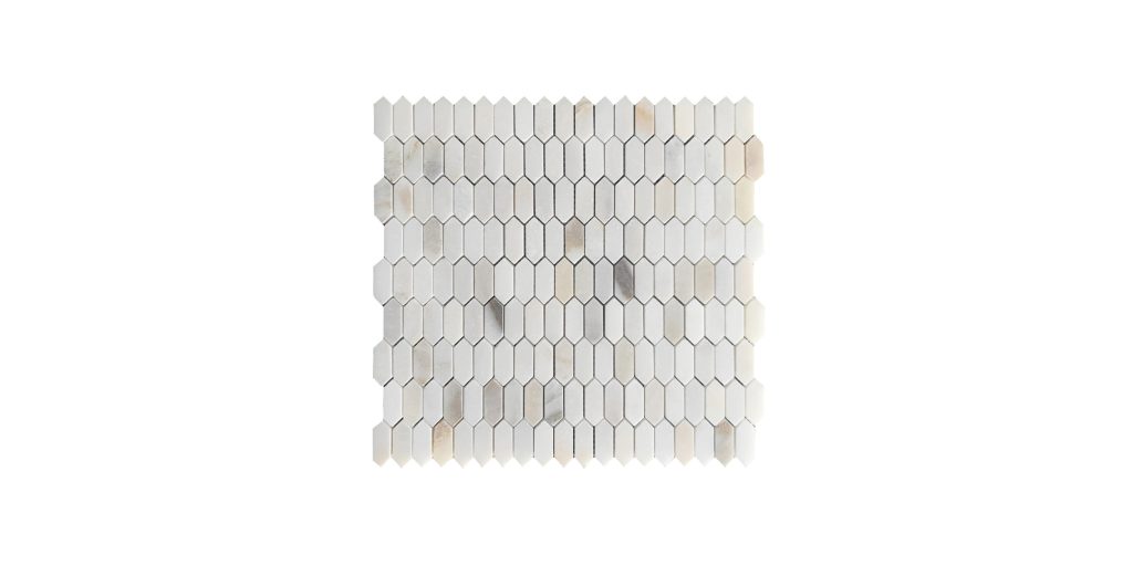 Mini Pickets Calacatta Rome Mosaic Tile Tez Marble