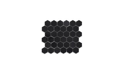 Absolute Black Granite Hexagon 2″ Polished