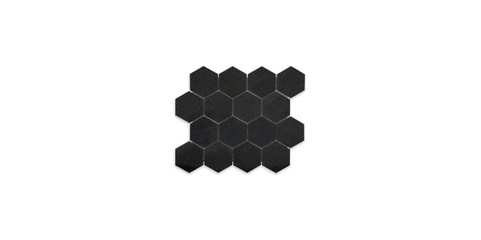 Absolute Black Granite Hexagon 3″ Polished