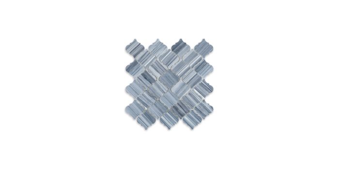 Bardiglio Veincut Marble Arabesque 3″ x 3″