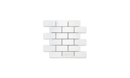 Bianco Dolomite Marble Brick 2″ X 4″