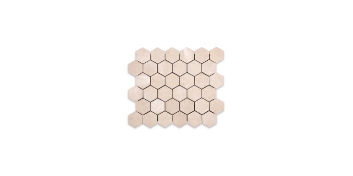 Botticino Turkish Marble Hexagon 2″