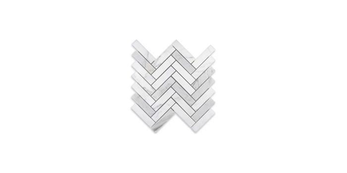 Calacatta Gold Marble Herringbone 1″ X 4″