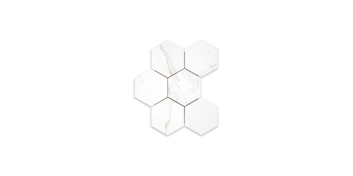 Calacatta Gold Marble Hexagon 5″