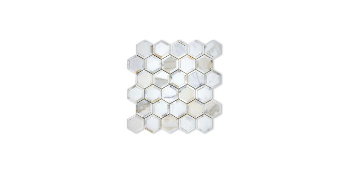 Calacatta Gold Marble Hexagon Double