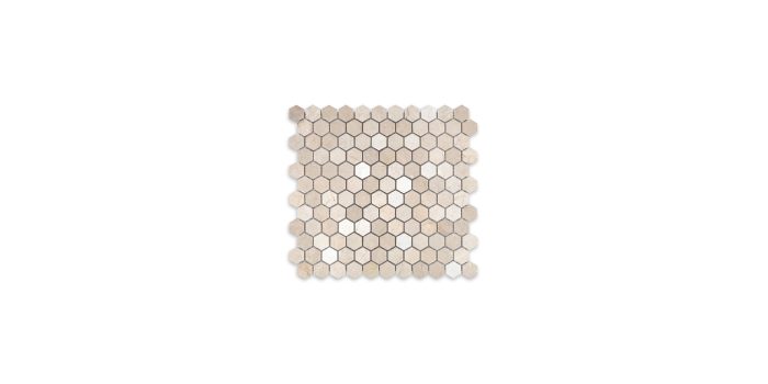 Crema Marfil Marble Hexagon 1″