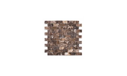 Emperador Dark Marble Brick 1″ X 2″ Splitface