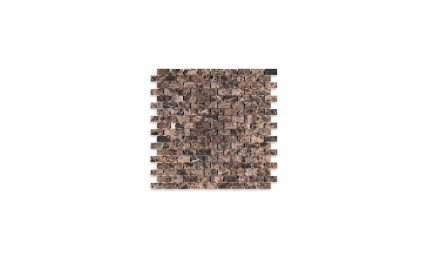 Emperador Dark Marble Brick 5/8″ X 1-1/4″ Tumbled