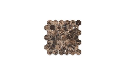 Emperador Dark Marble Hexagon 2″