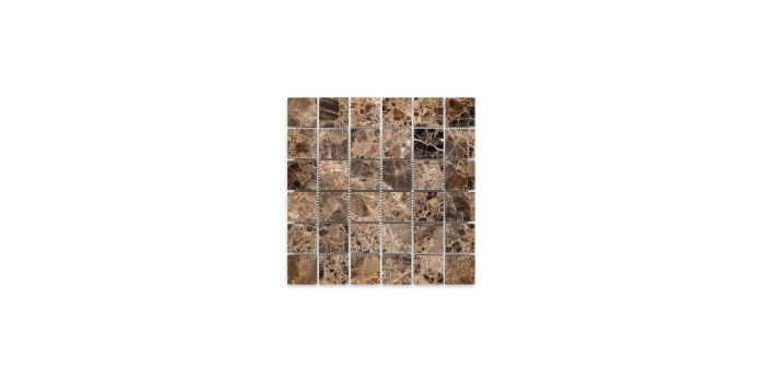 Emperador Dark Marble Square 2″ X 2″