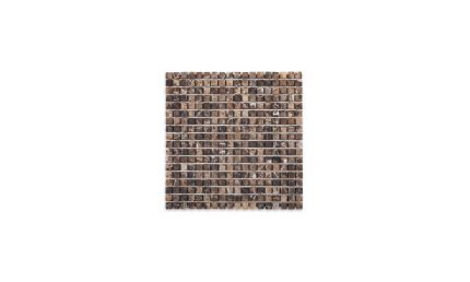 Emperador Dark Marble Square 5/8″ X 5/8″ Tumbled