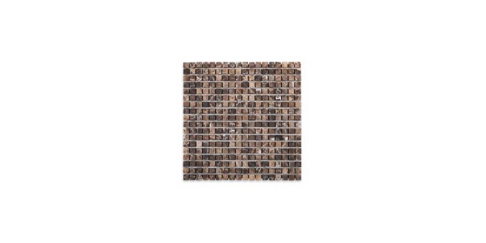 Emperador Dark Marble Square 5/8″ X 5/8″ Tumbled