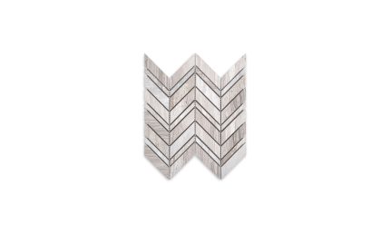 Haisa Light Marble Chevron Large