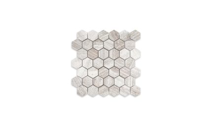 Haisa Light Marble Hexagon 2″