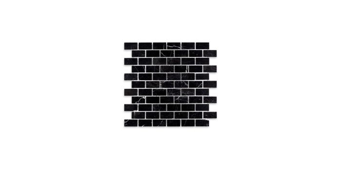 Negro Marquina Marble Brick 1″ X 2″