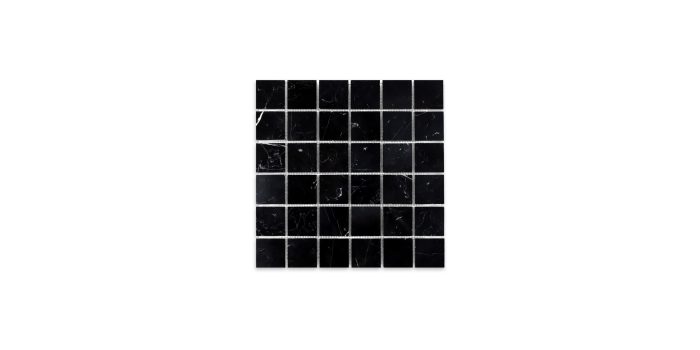 Negro Marquina Marble Square 2″ X 2″