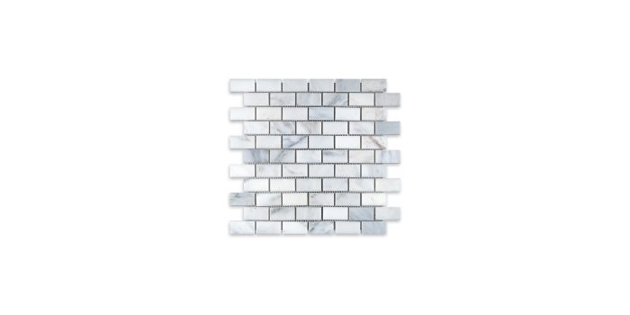 Oriental White Marble Brick 1″ X 2″