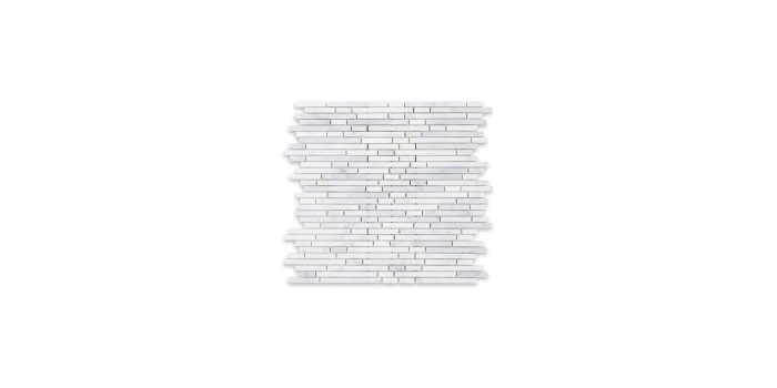 Oriental White Marble Linear Bamboo