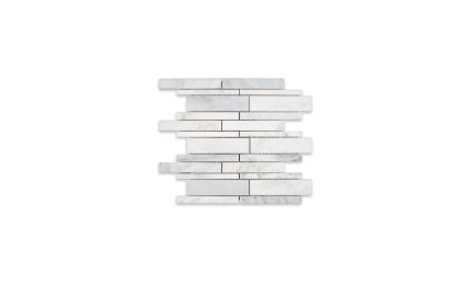 Oriental White Marble Linear Random