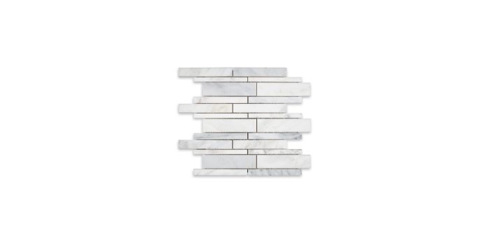 Oriental White Marble Linear Random