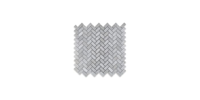 Spanish Grey Marble Herringbone 5/8″ X 1-1/4″