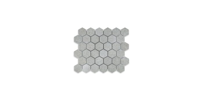 Spanish Grey Marble Hexagon 2″