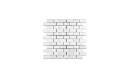 Thassos White Marble Brick 1″ X 2″