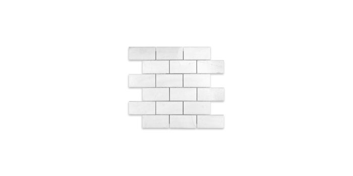 Thassos White Marble Brick 2″ X 4″