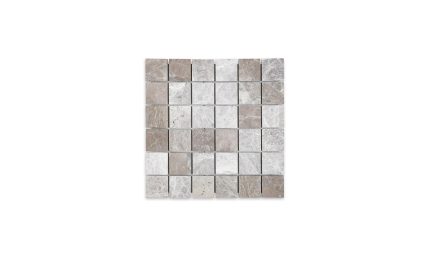 Tundra Grey Marble Square 2″ x 2″