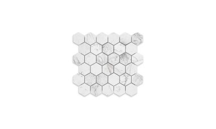 Volakas Marble Hexagon 2″