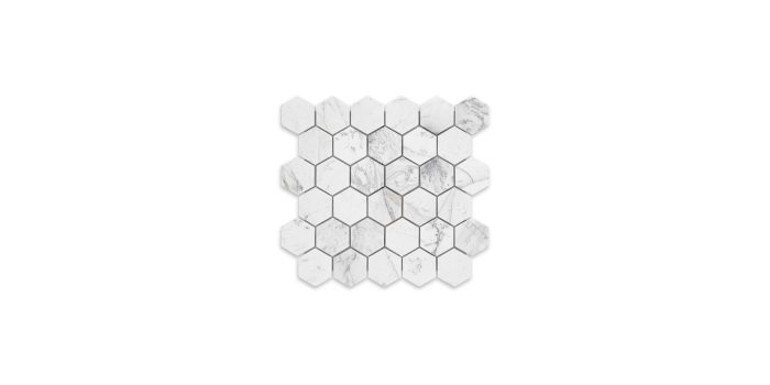 Volakas Marble Hexagon 2″