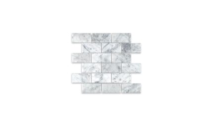 White Carrara Marble Brick 2″ X 4″