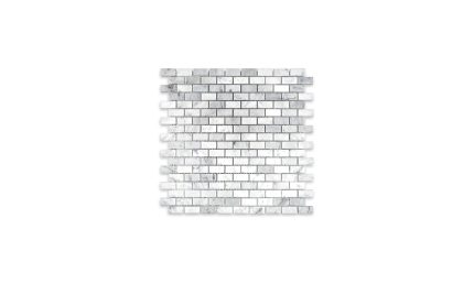 White Carrara Marble Brick 5/8″ X 1-1/4″