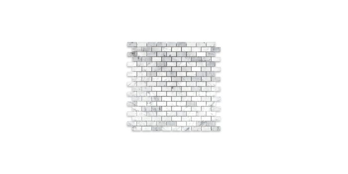 White Carrara Marble Brick 5/8″ X 1-1/4″