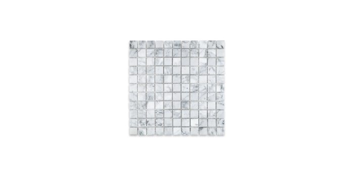 White Carrara Marble Square 1″ X 1″