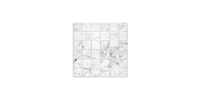 White Carrara Marble Square 2″ X 2″