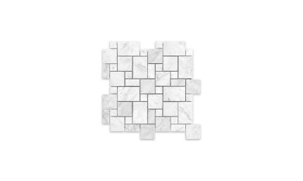 White Carrara Versailles Mini Square