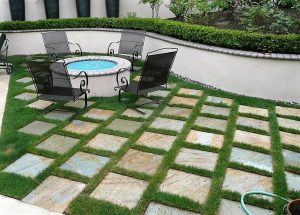 Can I just put pavers on grass