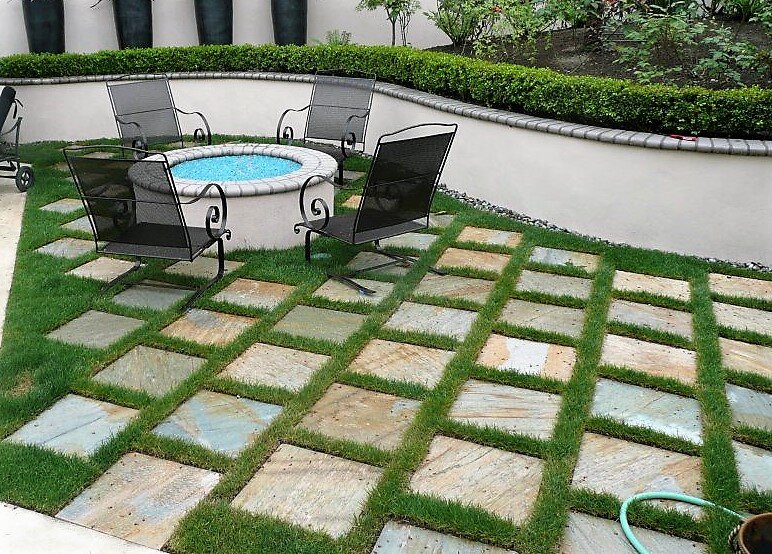 Can I just put pavers on grass
