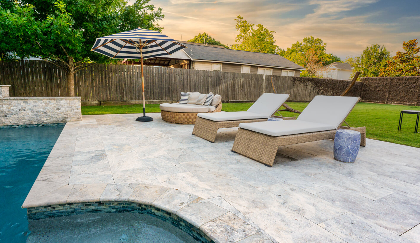 How to maintain travertine pavers