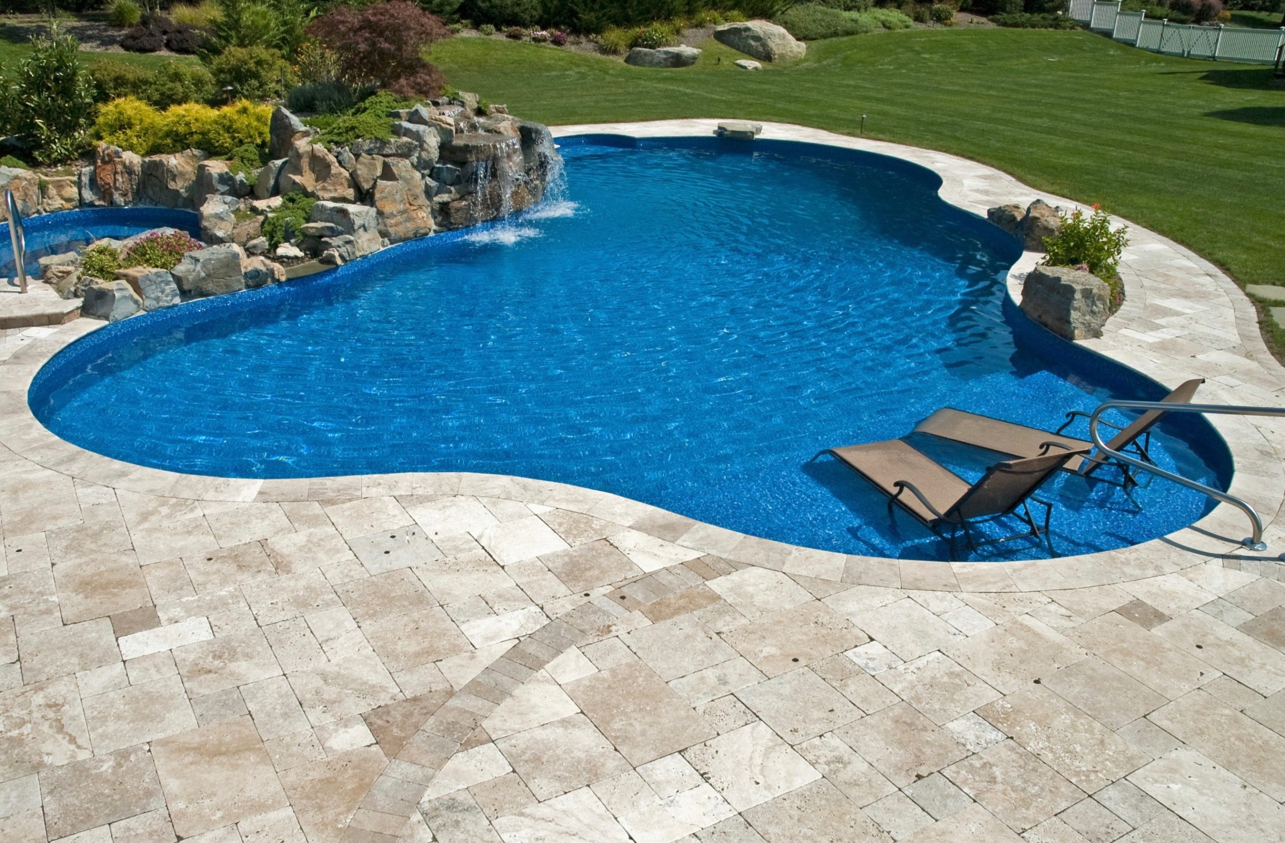 Do you grout outdoor travertine pavers