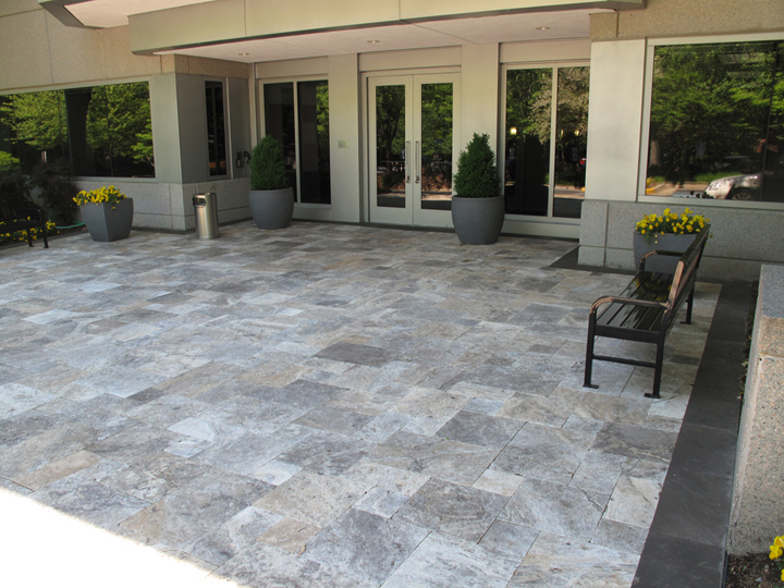Can you power wash outdoor travertine pavers