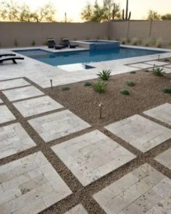 How to seal travertine pavers outside